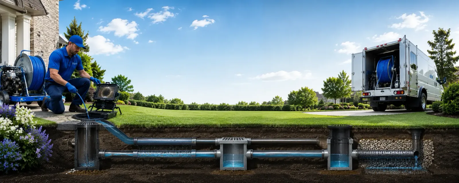 Outdoor drain cleaning information for Parker, SD
